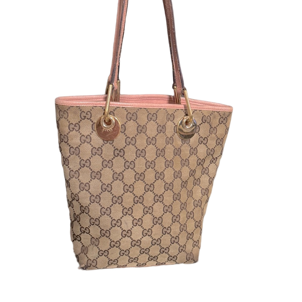 Gucci Gg Canvas Eclipse Pink Lining & Interior - image 1